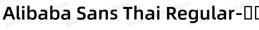 Alibaba Sans Thai Regular字体转换